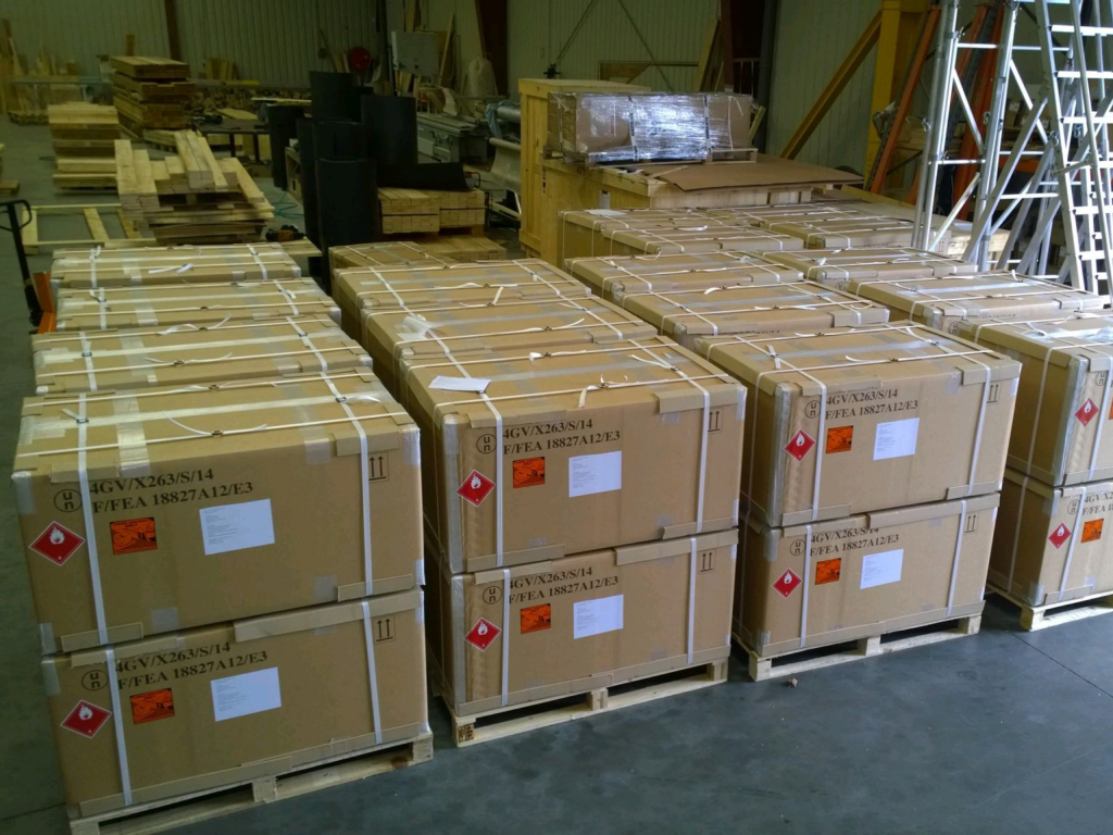 Emballage de produits dangereux